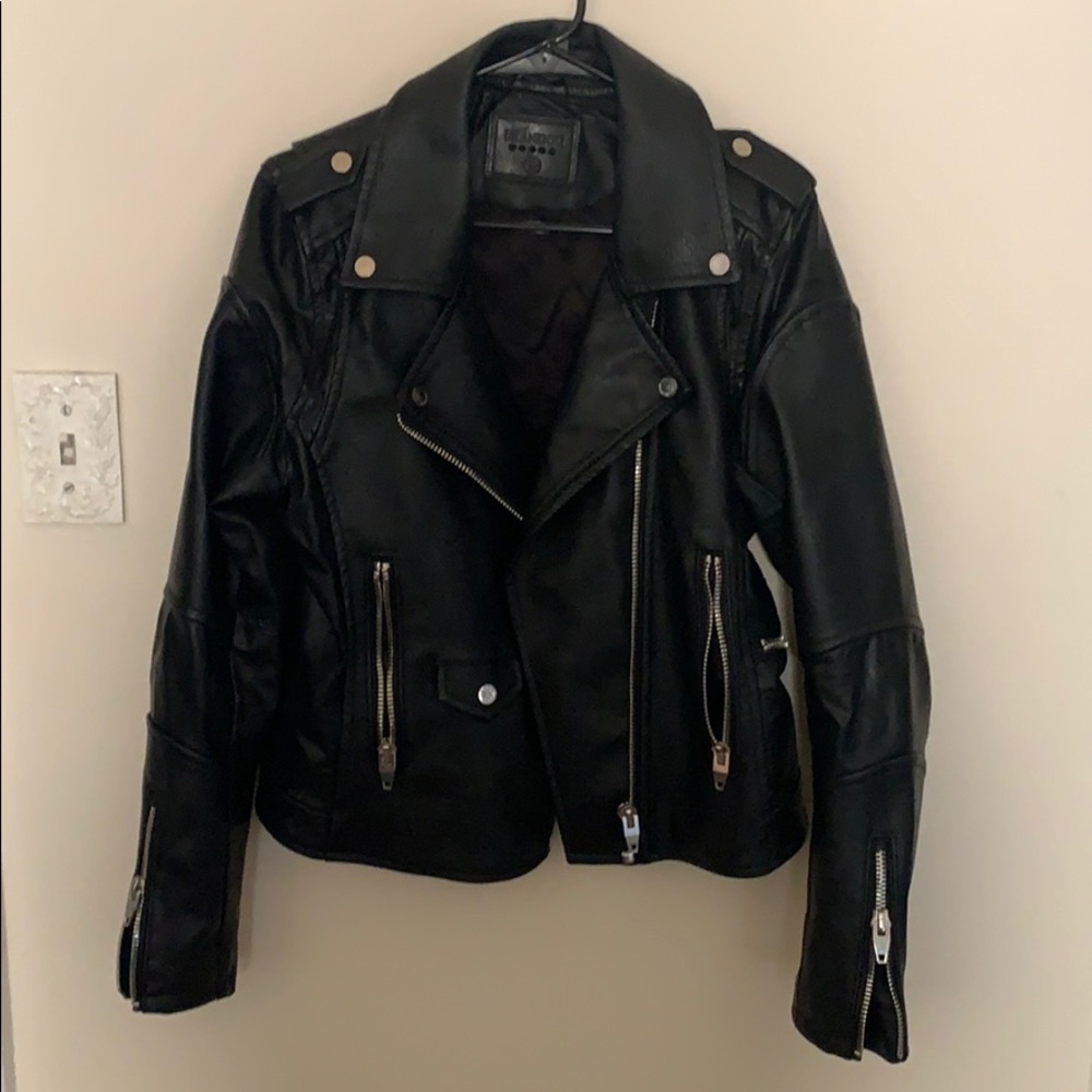 Black Faux Leather Jacket